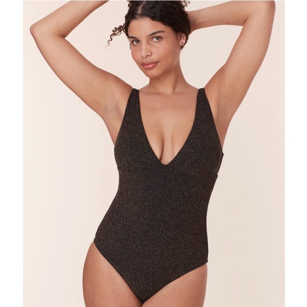 Andie Augustine One Piece in Black with shimmer